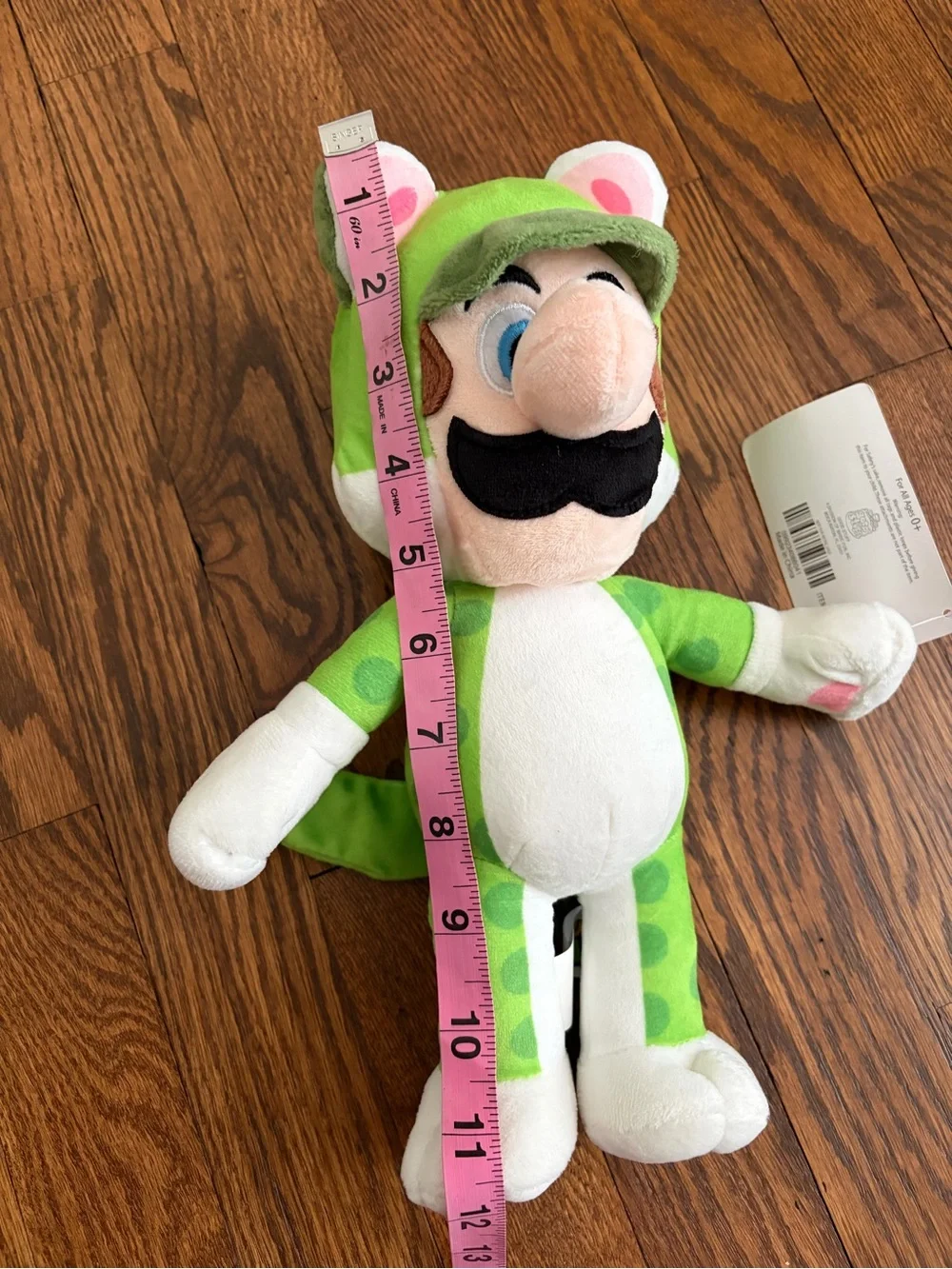 Super Mario Bros Luigi in Green Cat Suit Plush 2022 with Tag